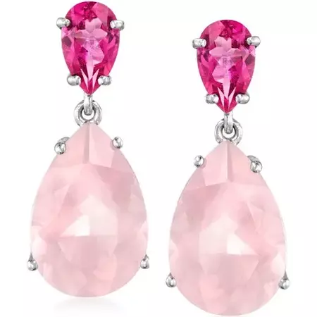 pink crystal beaded earring - Google Search