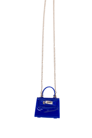 Blue Glossy Mini Bag