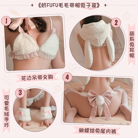 Jimiko Sexy Costume Women Kawaii Bunny Girl Lingerie Anime Underwear Little Naughty Outfit For Girls Adult Role-play Games Plush
