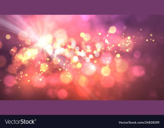 Magic background with bokeh and stars Royalty Free Vector