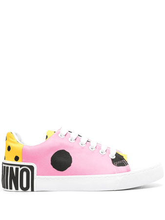 Moschino Polka Dot Patterned Sneakers In Pink | ModeSens