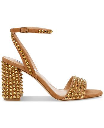 Steve Madden Women's Domini Embellished Two-Piece Ankle-Strap Sandals & Reviews - Sandals - Shoes - Macy's