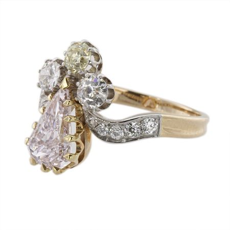 An early 20th century fancy light purplish pink diamond ring – Bentley & Skinner – The Mayfair antique and bespoke jewellery shop in the heart of London