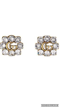 crystal g earrings
