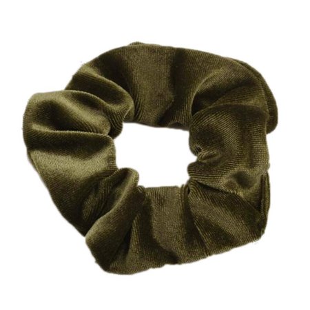 army green scrunchie