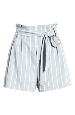 Bishop + Young Stripe Paperbag Waist Shorts | Nordstrom