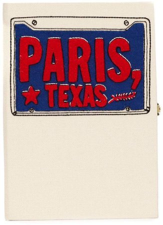 'Paris Texas' book clutch