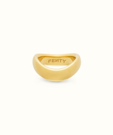 Twist gold-tone ring - Gold | FENTY