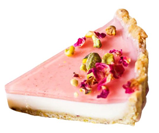 pink pistachio tart