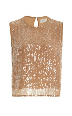 Sequined Cropped Tank Top By Lapointe | Moda Operandi