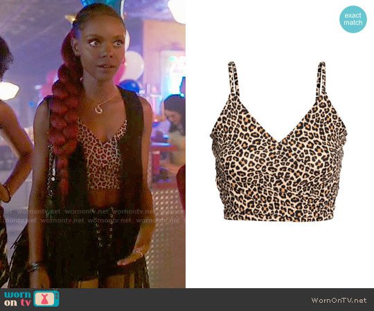 WornOnTV: Josie’s leopard print crop top and lace-up shorts on Riverdale | Ashleigh Murray | Clothes and Wardrobe from TV