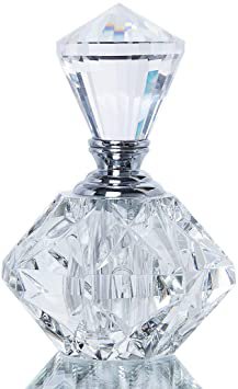 Amazon.com: H&D Clear Carved Crystal Empty Mini Refillable Perfume Bottle: Home Improvement