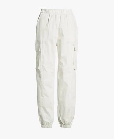 White Cargo Pants