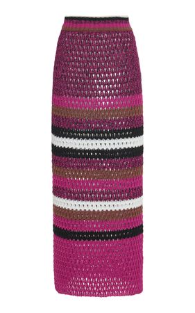 Knit Cotton Midi Skirt By Valentino | Moda Operandi