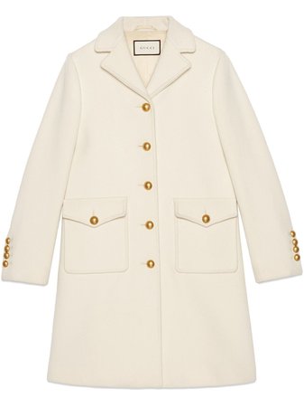 Gucci Wool coat with Double G AW20 | Farfetch.com