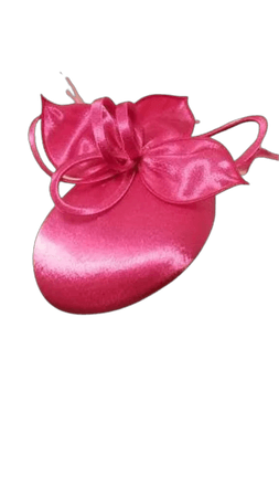 Hot Pink Satin Kentucky Derby Fascinator - Fuchsia Wedding Hat, Royal Ascot, Tea Party Hat, Bridal Hat, Church Hat, Fancy Hat