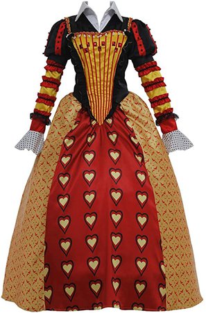 Amazon.com: CosplayDiy Women's Dress Set for Alice in Wonderland Red Queen of Hearts Cosplay : Clothing, Shoes & Jewelry