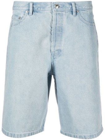 A.P.C. Short Jeans Com Lavagem Clara - Farfetch