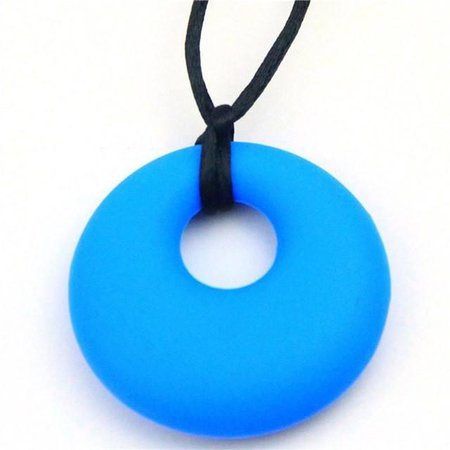 Offset Circle Pendant Chewable Necklace | BPA Free | Autism, FASD