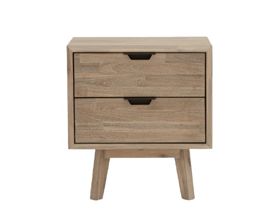 KABBANN acacia wood bedside table | Structube