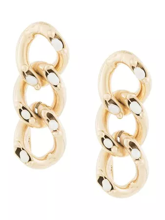 Rosantica Pearl Embellished Chain Earrings - Farfetch