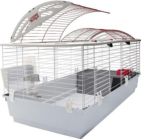 Amazon.com : Living World Deluxe Habitat, Rabbit, Guinea Pig and Small Animal Cage, White, X-Large : Rabbit Cage : Pet Supplies