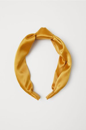 Hairband with Knot - Yellow - Ladies | H&M US