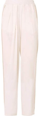 Albus Lumen - Cotton-cloqué Tapered Pants - White
