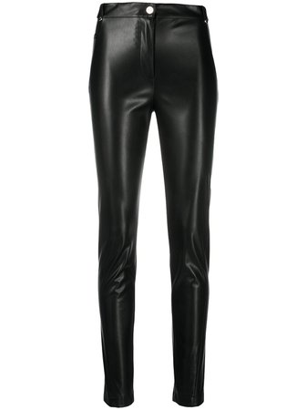 Patrizia Pepe skinny fit faux leather trousers