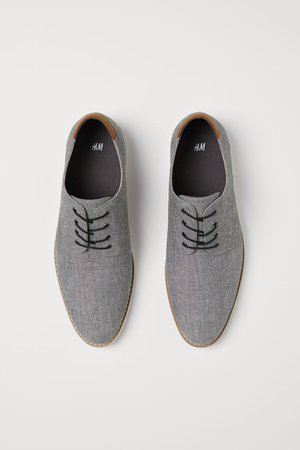 Derby Shoes - Gray - Men | H&M US