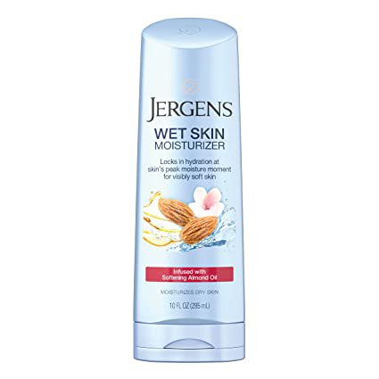 Amazon.com: Jergens Wet Skin Cherry Almond Oil Moisturizer, 10 Ounce, Luxuriously Smooth Skin, Fast-Absorbing, Non-Greasy, Dermatologist Tested: Prime Pantry