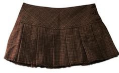 brown y2k skirt