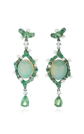 One-Of-A-Kind Opal Drop Earrings by Arunashi | Moda Operandi