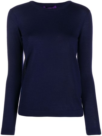 Shop blue Ralph Lauren Collection fitted cashmere pullover with Express Delivery - Farfetch