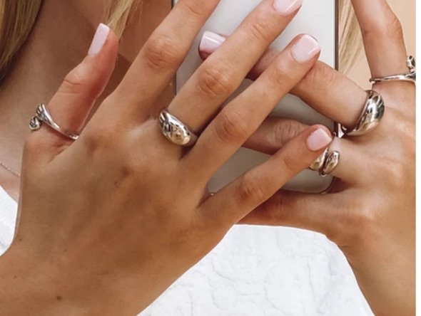 chunky silver rings