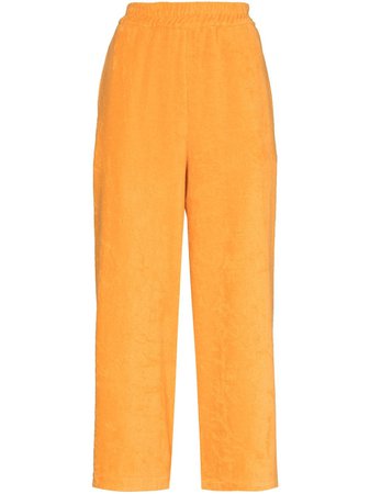 Terry. Capri cropped trousers
