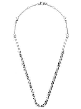 Alinka 18kt White Gold RIVIERA Diamond Necklace - Farfetch