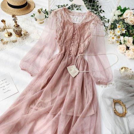 Foggy Lace Garden Dress Pinterest