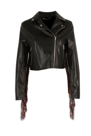 Rebel Rebel Fringe Faux Leather Moto Jacket | Shop Clothes at Nasty Gal!