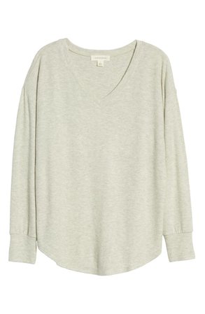 Treasure & Bond Cozy V-Neck Sweater (Regular & Plus Size) | Nordstrom