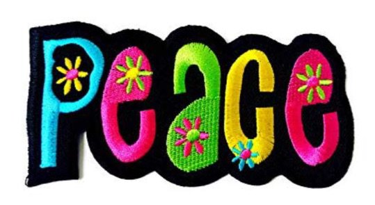peace hippie patch