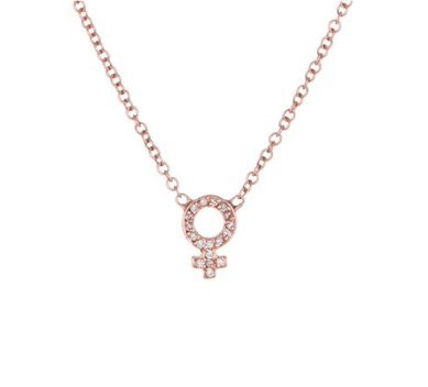 rose gold Venus necklace