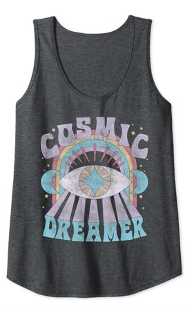 Amazon.com: Cosmic Dreamer Eye Retro Style Art Tank Top: Clothing