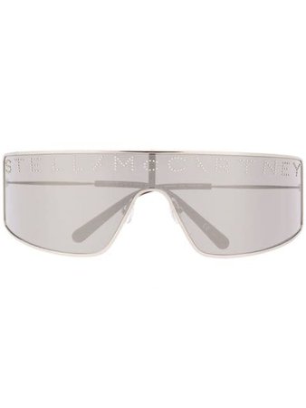 Stella McCartney Eyewear Lunettes De Soleil Structurées à Logo - Farfetch