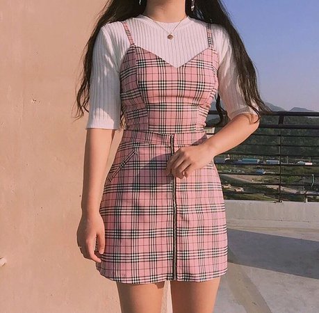red plaid skirt outfit - Google Search