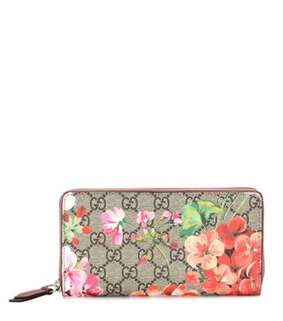 Blooms GG Supreme coated-canvas wallet