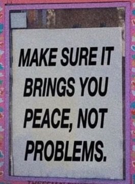 peace not problems
