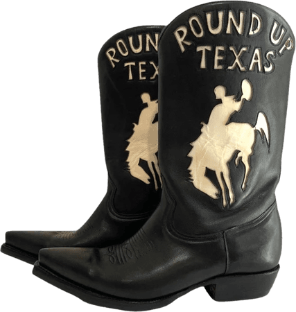 Vintage Western Texas Cowboy Boots
