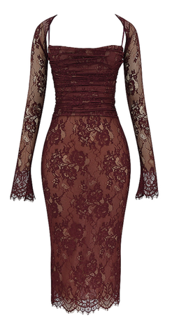 House of CB Red Lace Dress
