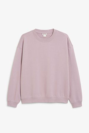 Loose-fit sweater - Purple - Monki WW
